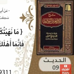 09- شرح الحديث التاسع النهي عن كثرة السؤال والتشدد للشيخ محمد بن عثيمين