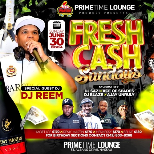CHAMPION SQUAD LIVE IN NASSAU, BAHAMAS @ FRESH CASH SUNDAYS (JUNE 30th 2024)