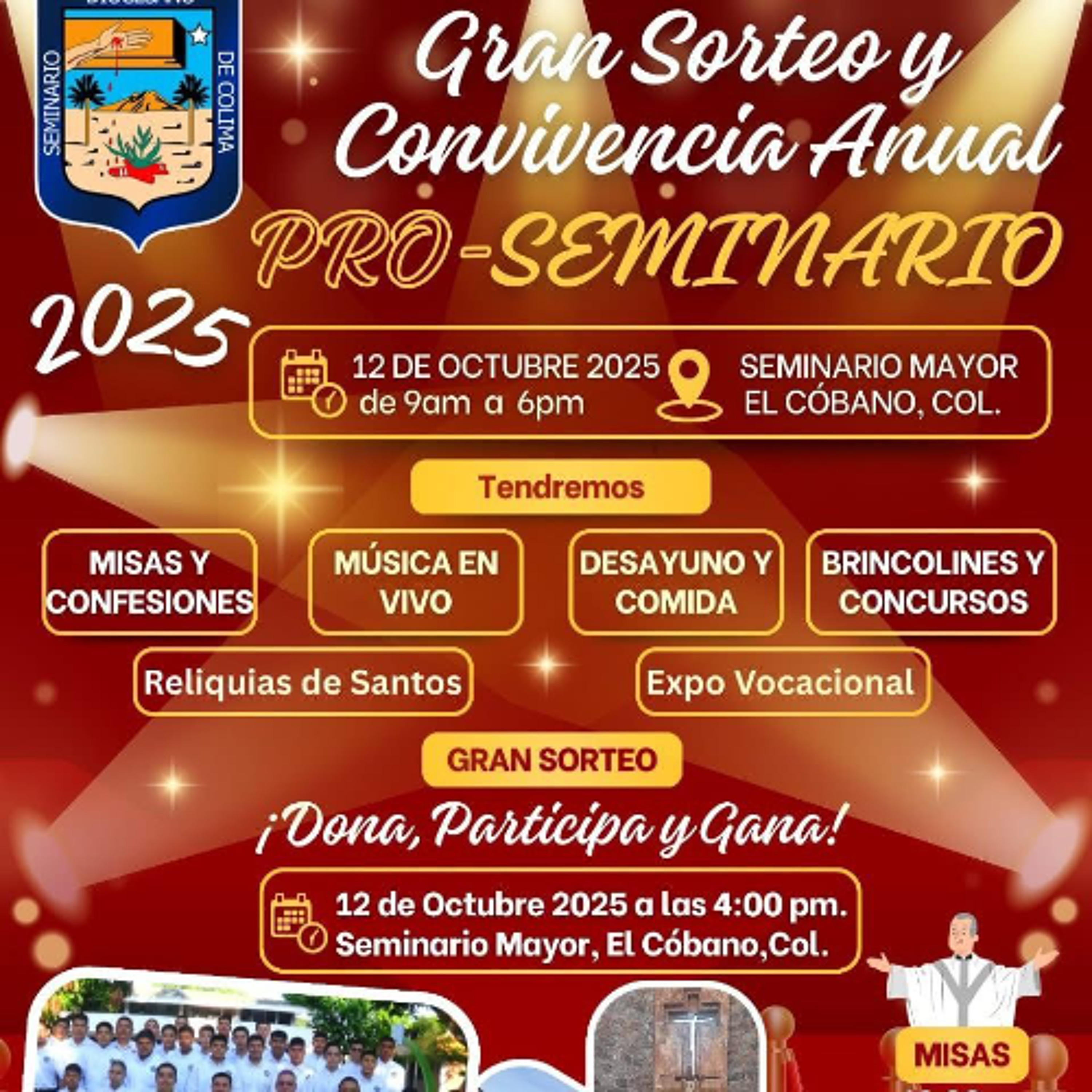 Sorteo del Pro-Seminario de Colima será el domingo 12 de octubre: Rector de la Basílica, Osiris Aguilar episode artwork