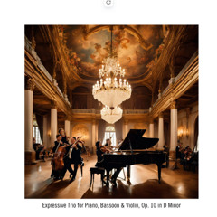 Expressive Trio for Piano, Bassoon and Violin, Op.10 in D Minor