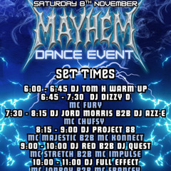 Mayhem Dance Event 8th November 2025 (Sunderland) - DJ Jord Morris (Warm Up Set)