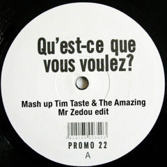 Qu'est ce que vous voulez ? Mashup Tim Taste The Amazing - MR ZEDOU - FREE DL