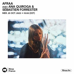 Afraa avec Ana Quiroga & Sébastien Forrester - 25 Octobre 2023