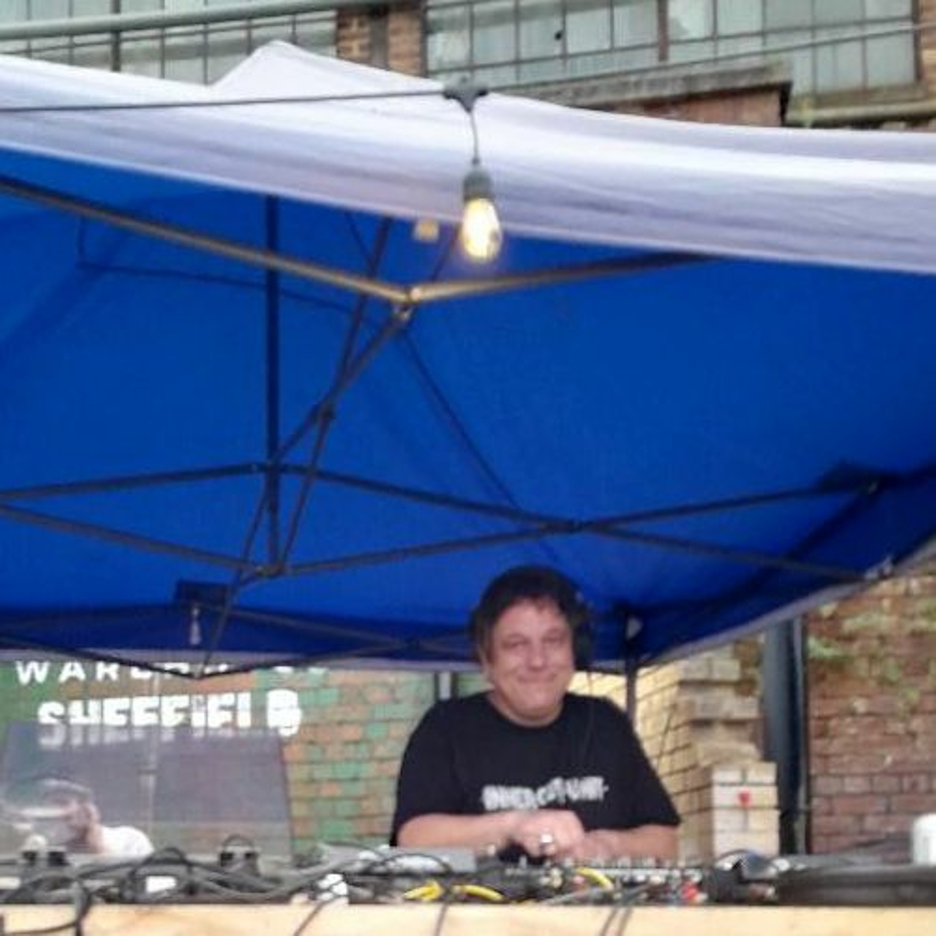 camouflaged disco sound system