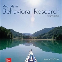 PDF KINDLE DOWNLOAD Methods in Behavioral Research (B&B Psychology) Standalone B
