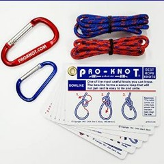 ??pdf^^ 📕 Knot Tying Kit | Pro-Knot Best Rope Knot Cards, two practice cords and a carabiner     R