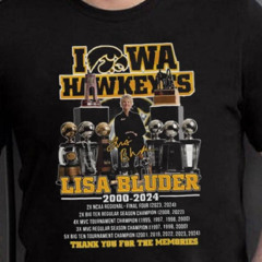 Iowa Hawkeyes Lisa Bluder 2000 2024 Thank You For The Memories T Shirt