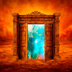 Kick door