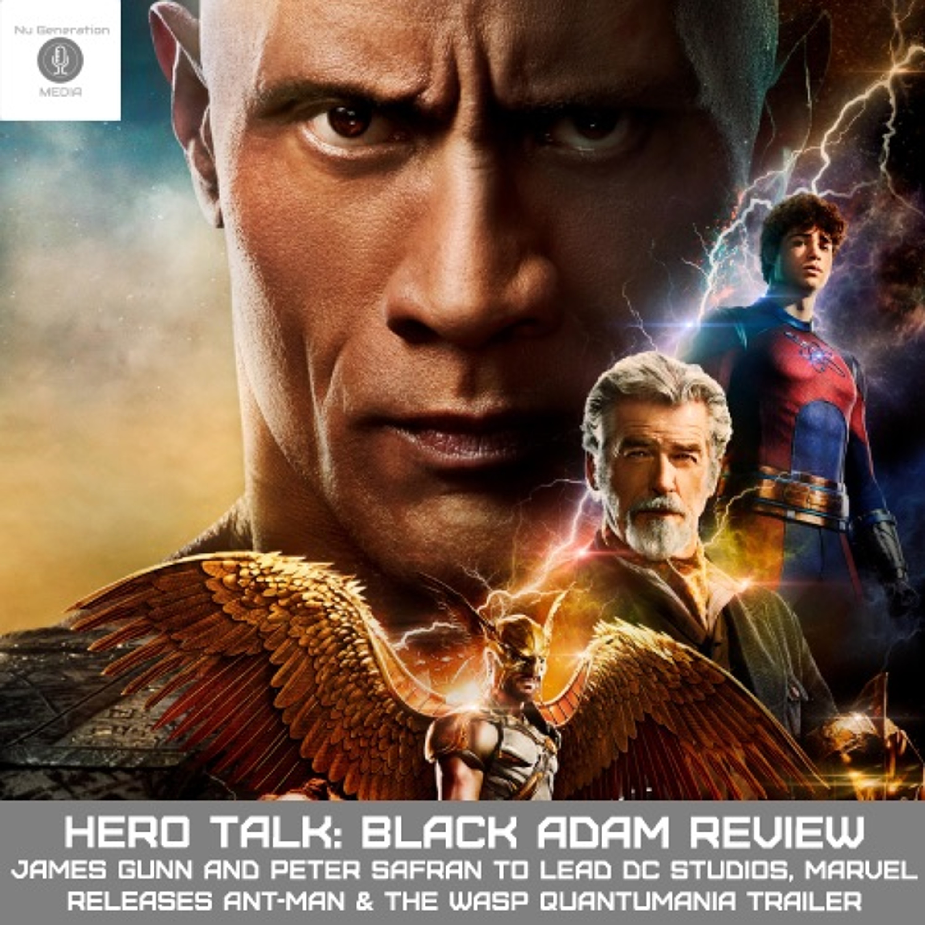 Hero Talk: Black Adam Review, DC Hires James Gunn & Peter Safran, Ant-Man 3 and Guardians Trailers episode artwork