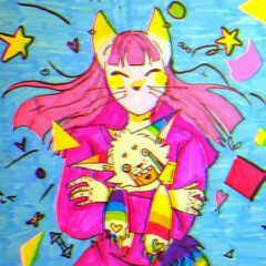 Nekozuna - rainbow glitter brain!!!