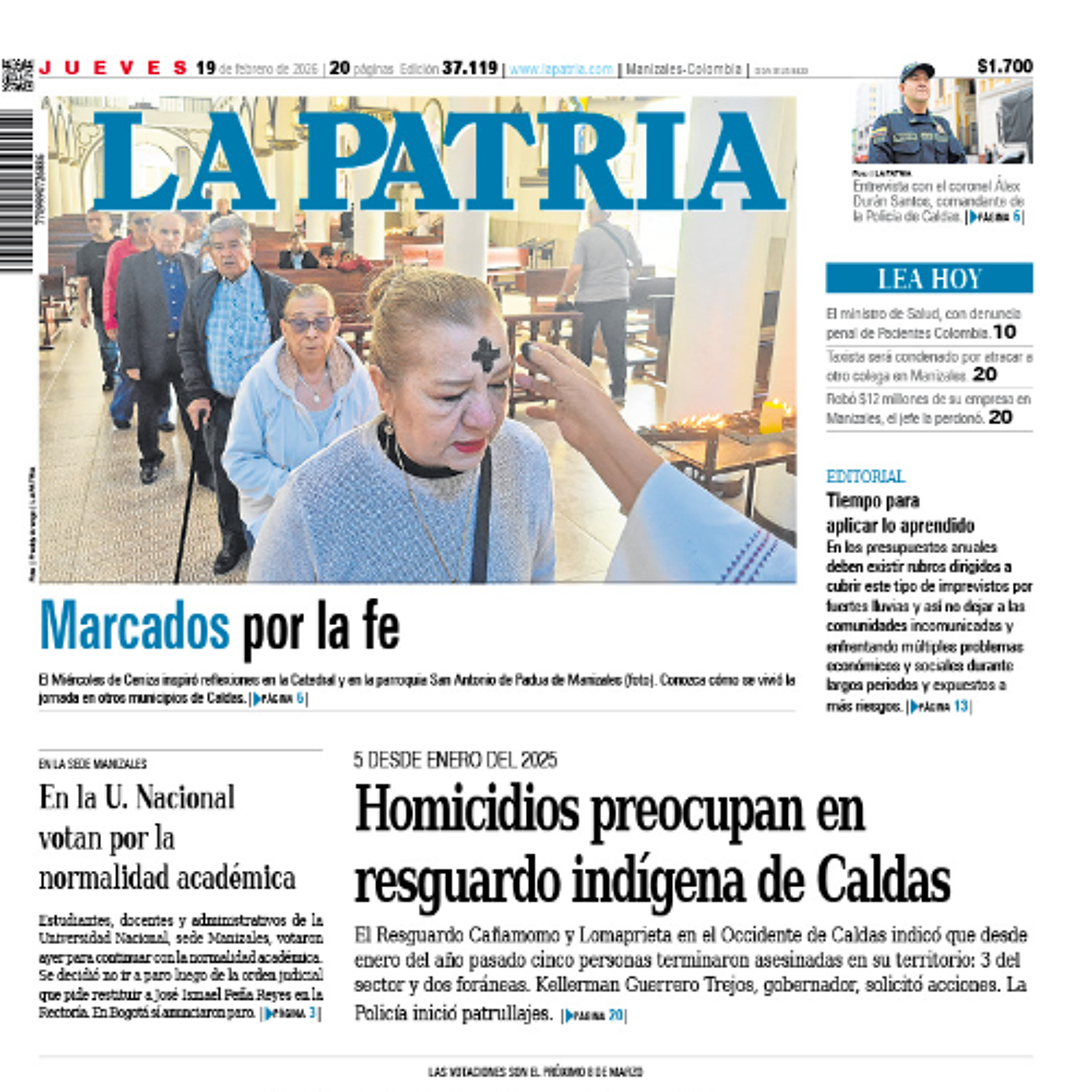 1. Titulares del informativo de la mañana - 19 de febrero episode artwork