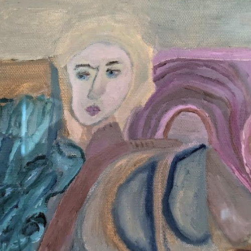 a natural snow building