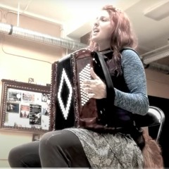 Rusty The Skatemaker by Rasputina on accordion for the first time in my old dance studio