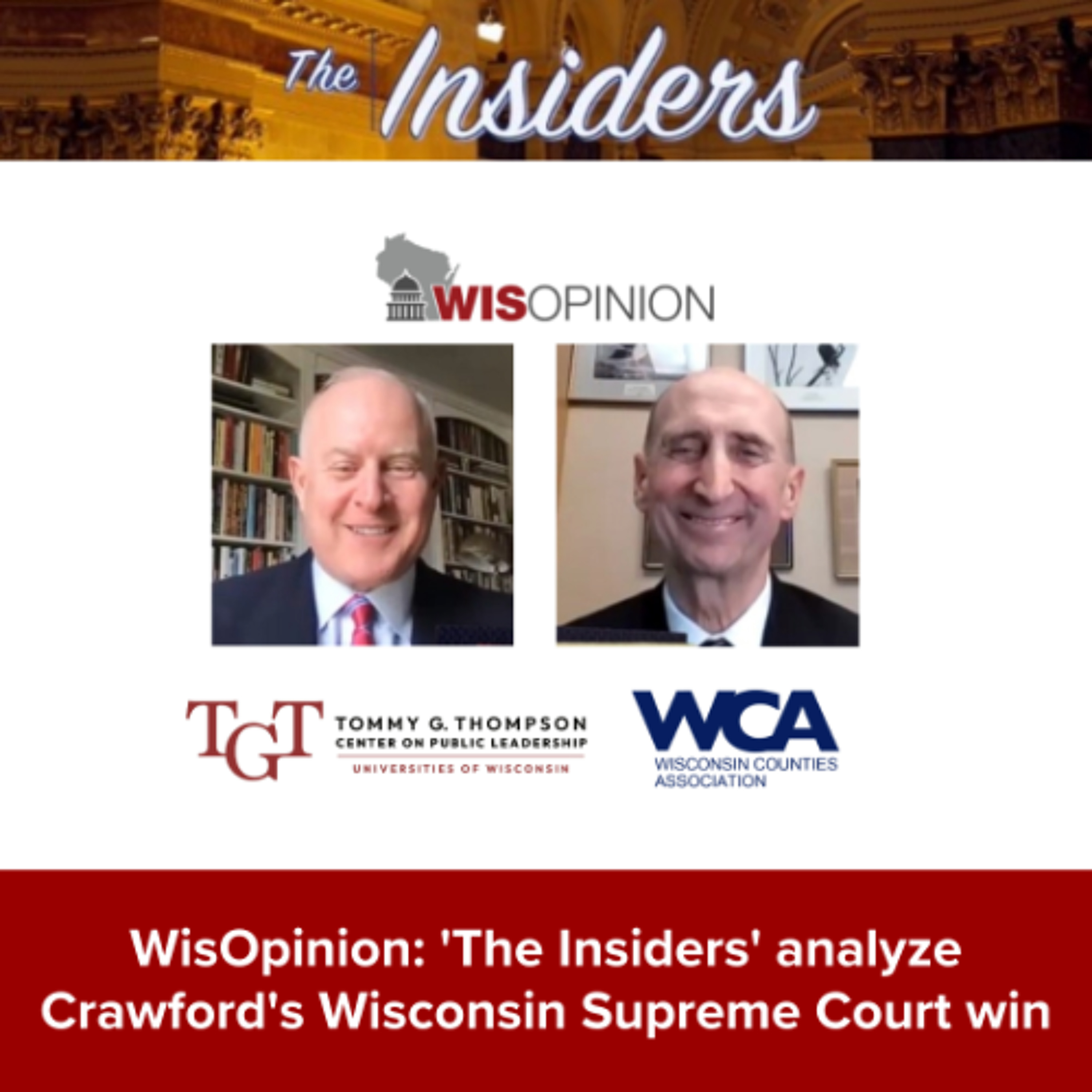 WisOpinion: 'The Insiders' analyze Crawford's Wisconsin Supreme Court race win episode artwork