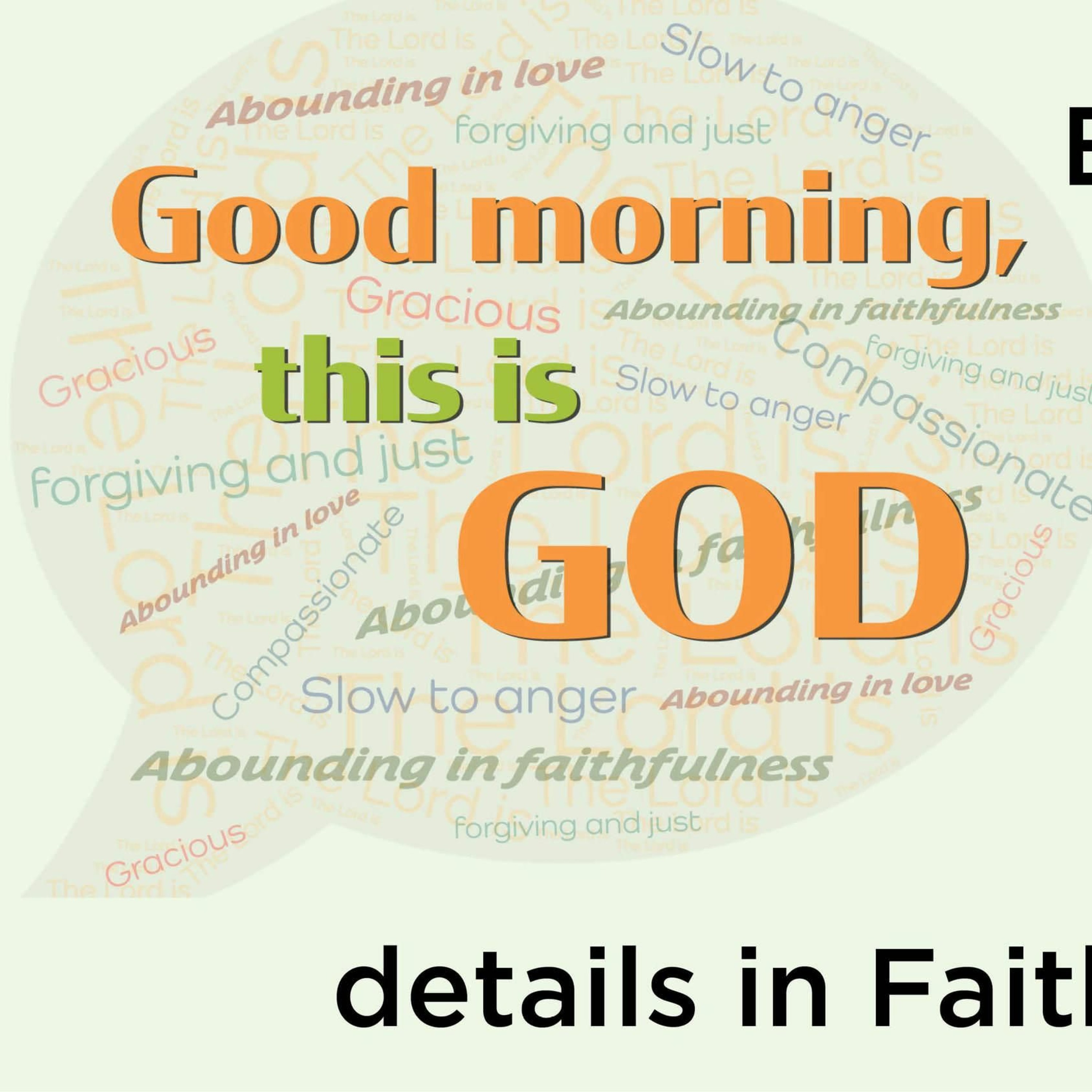 09-25-2022 - Good Morning, This Is God - The Lord Is Forgiving And Just episode artwork