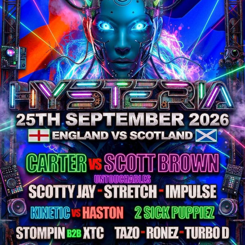 Hysteria 29th May 2026 - Dj Frostie & Trixy - Mc Stretch & Mc Ace artwork