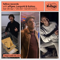 Refuge Worldwide — April 2023 — fellice records — effgee, Leopold, Kalimo
