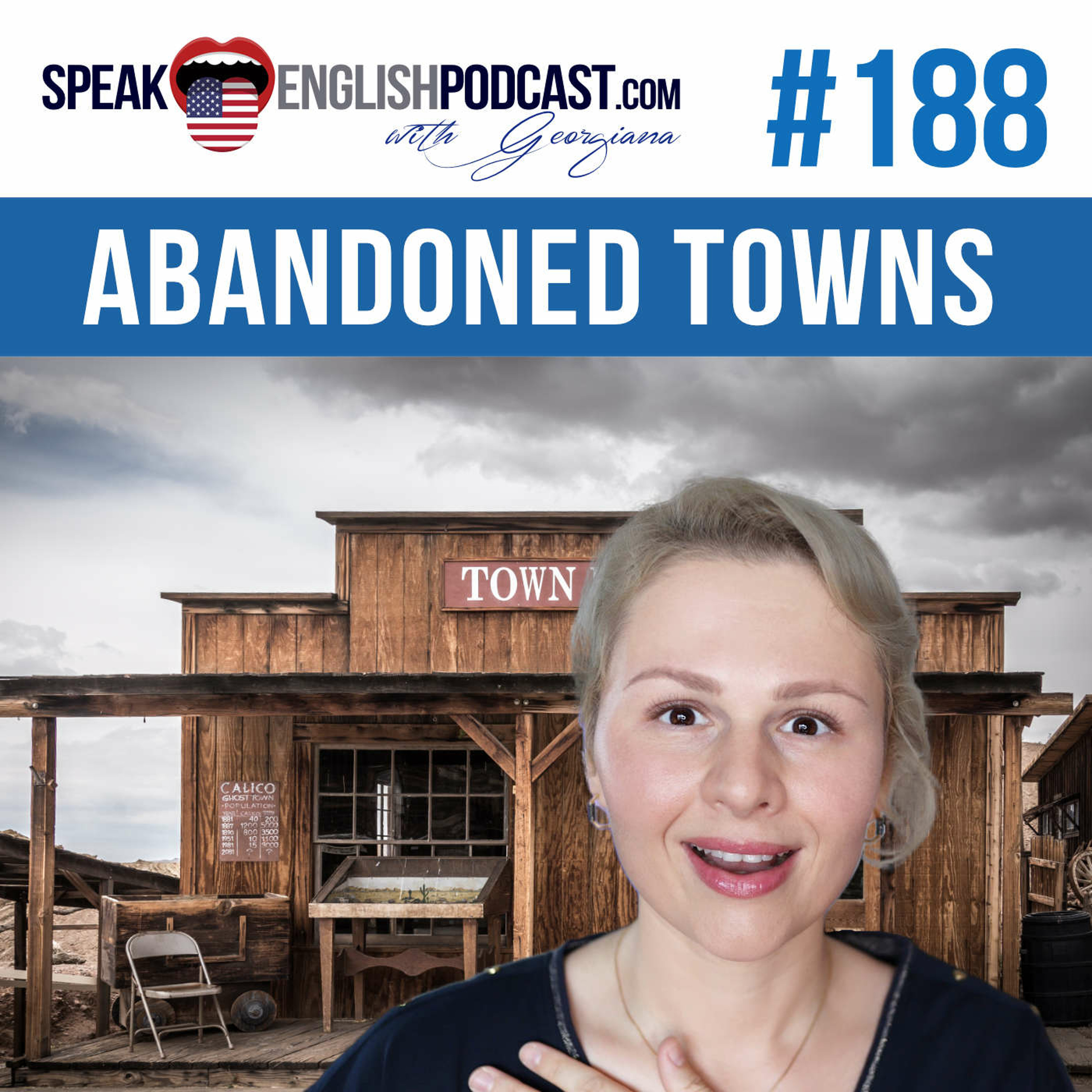 #188 Abandoned Towns in English episode artwork