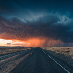 Virga on the Windshield