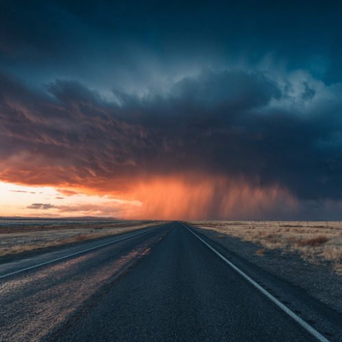Virga on the Windshield