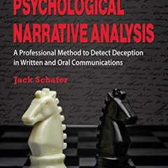 GET EPUB 📋 Psychological Narrative Analysis by  Jack Schafer EPUB KINDLE PDF EBOOK
