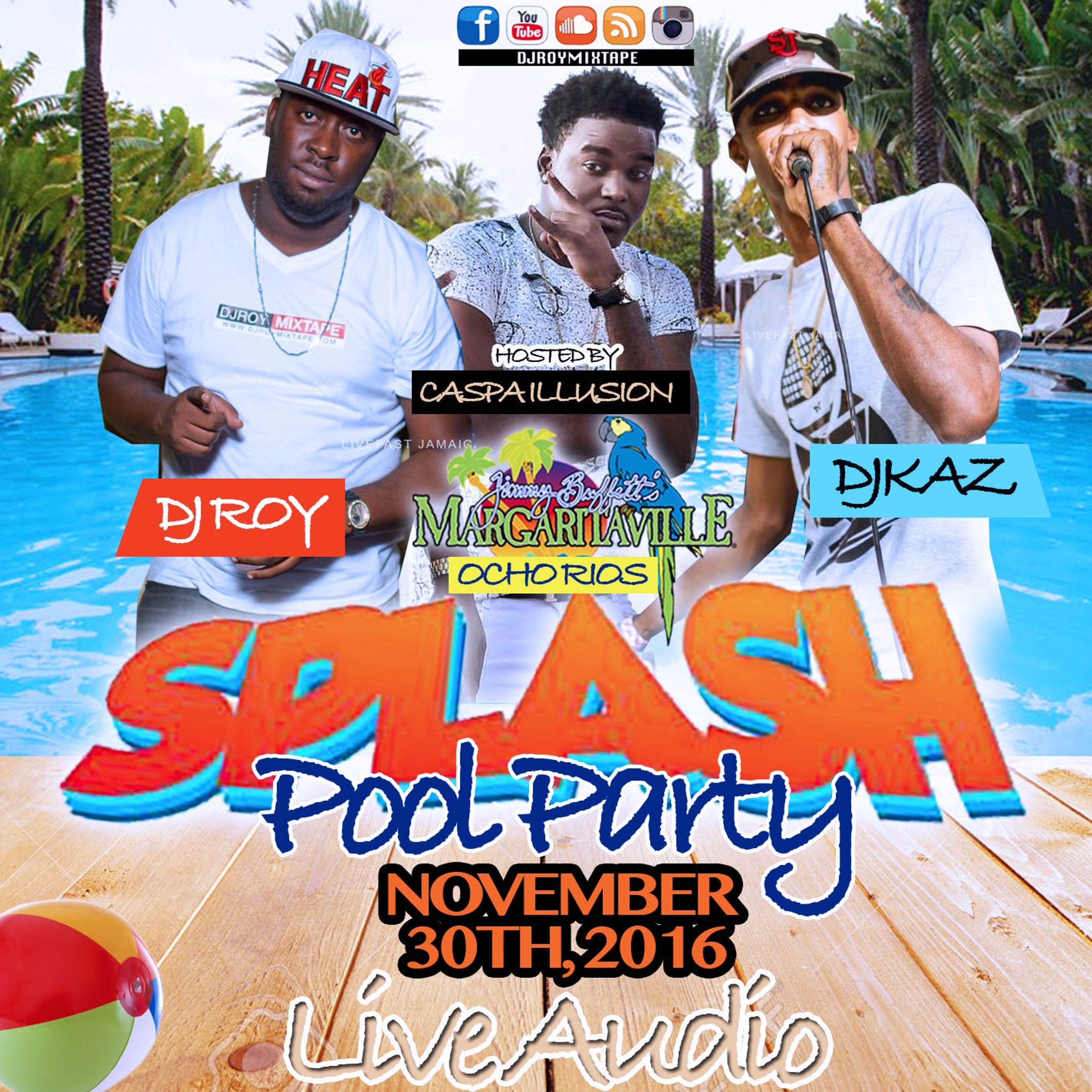 DJ KAZ X DJ ROY X ILLUSION SOUND AT SPLASH POOL PARTY @ CLUB VILL 28.9.2016 [LIVE AUDIO]