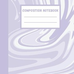 ⚡Read🔥Book Composition Notebook: Purple Aesthetic Pattern Composition Notebook