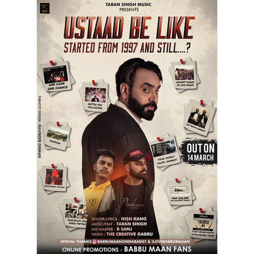 Ustaad Be Like- Nish Kang ft. The Genius | Babbu Maan | Latest Punjabi Songs 2020