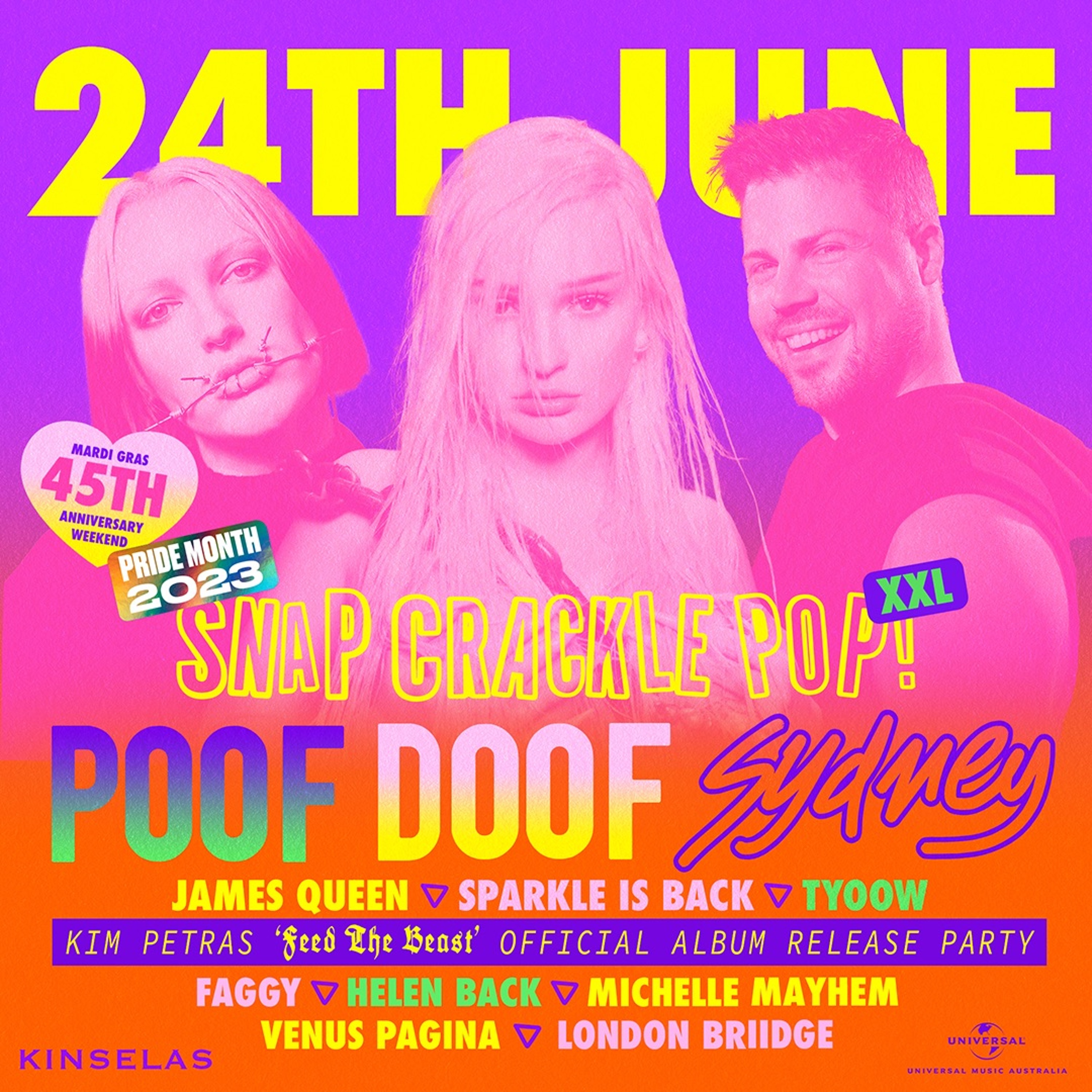POOF DOOF | SNAP CRACKLE POP XXL | OFFICIAL KIM PETRAS ALBUM RELEASE PARTY episode artwork