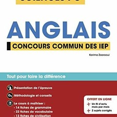 Lire Sciences Po - Anglais - Concours commun des IEP - 2023-2024 (French Edition) PDF gratuit lytqU