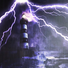 Violent Ocean Thunderstorm with Rain Sounds, Very Intense Thunder and Loud Lightning Strikes