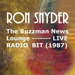 RON SNYDER - The Buzzman News Lounge LIVE RADIO BIT (1987)