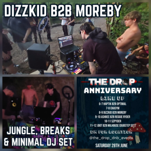 DIZZKID B2B MOREBY - JUNGLE, BREAKS & MINIMAL DJ SET @ THE DROP ANNIVERSARY