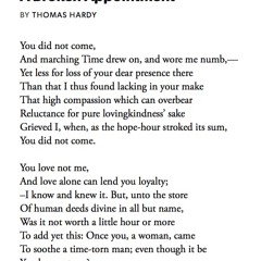 466 A Broken Appointment by Thomas Hardy, read by Jo Stone-Fewings