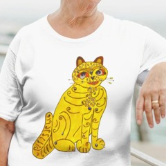 Funny Abba Yellow Cat T-Shirt