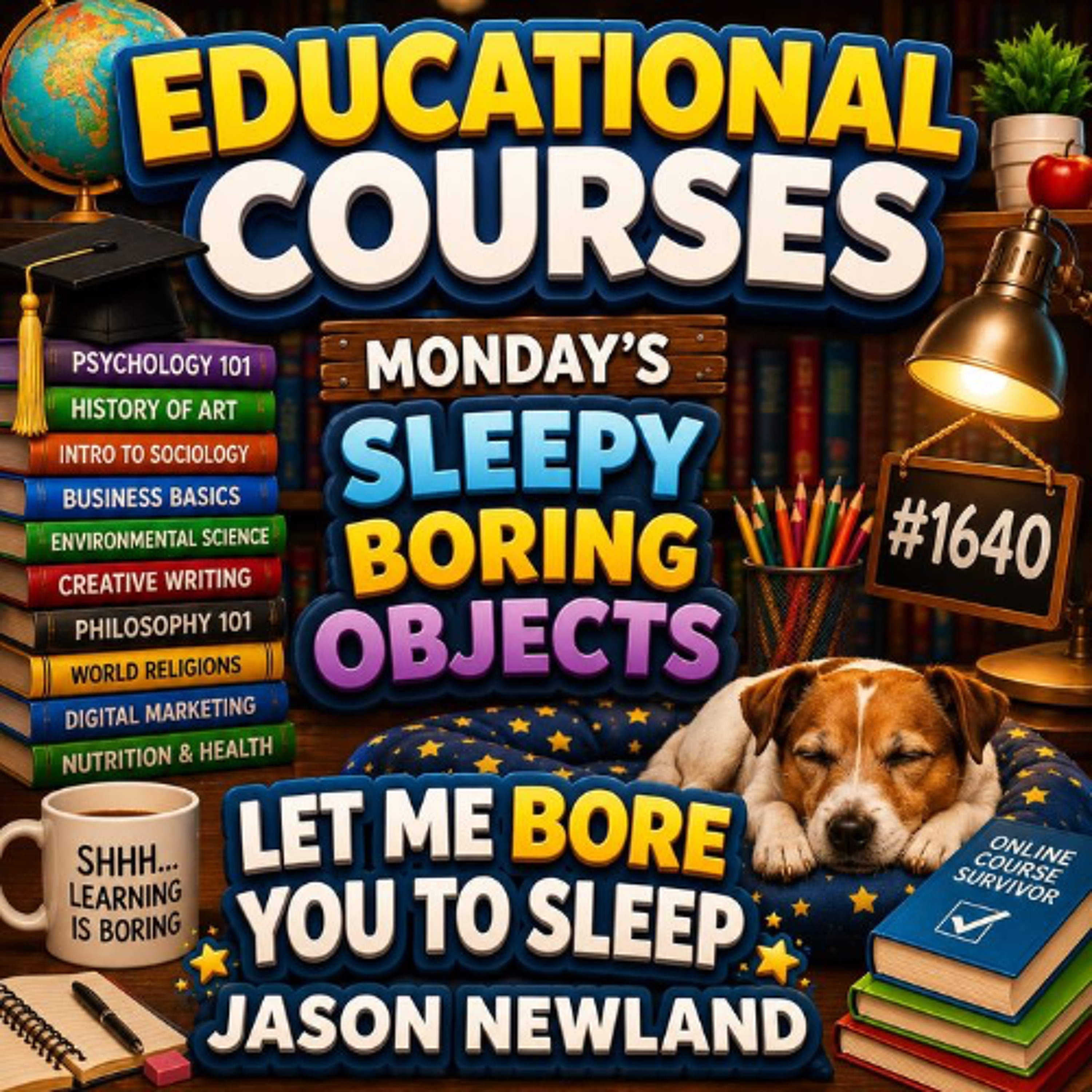 (Long Voice Only) Educational Courses | Monday’s Sleepy Boring Objects | #1640 Let Me Bore You To Sleep
