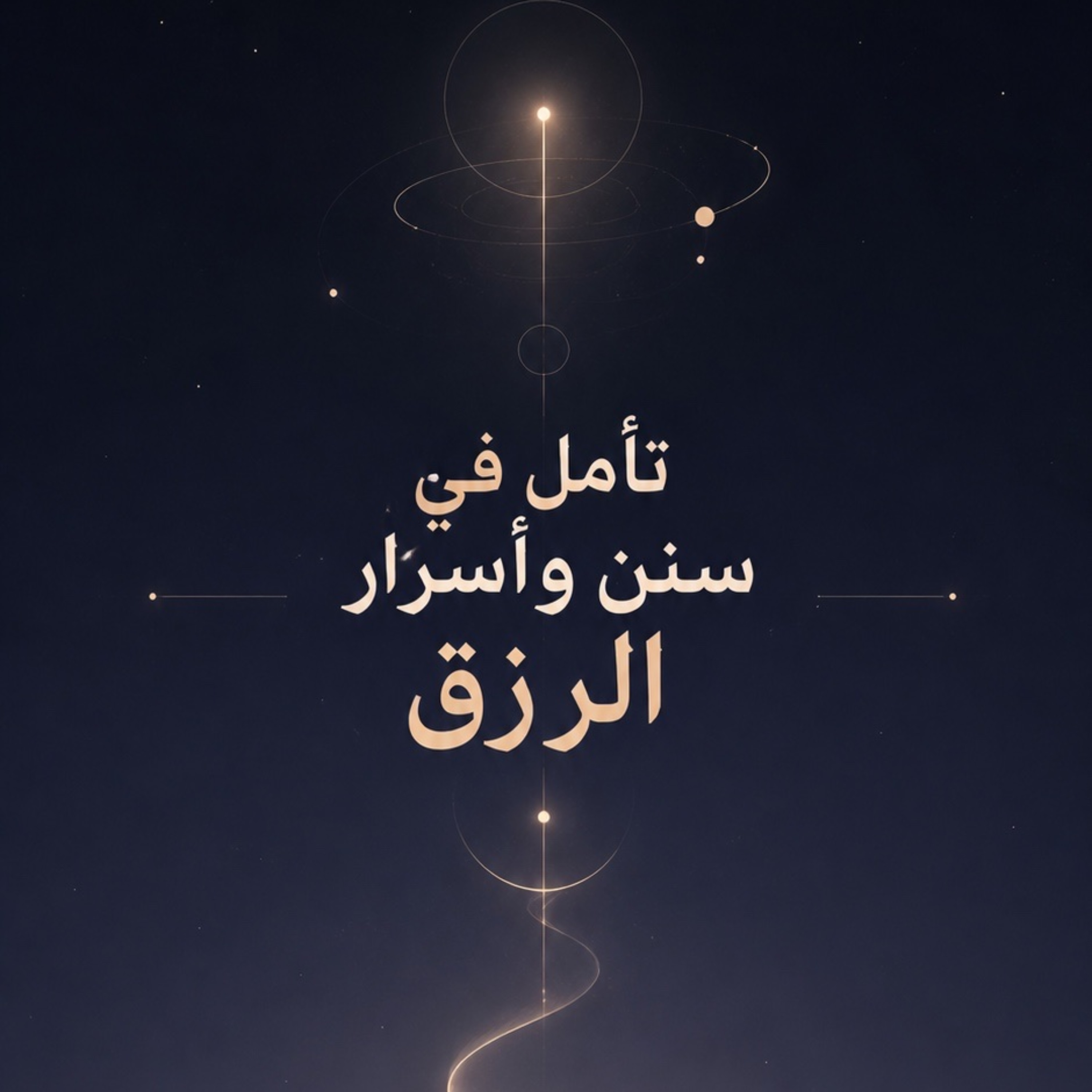 تأمل في سنن وأسرار الرزق🌾🌟