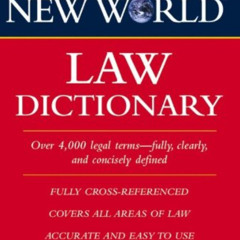 [DOWNLOAD] KINDLE ☑️ Webster's New World Law Dictionary by  Susan Ellis Wild [EBOOK E