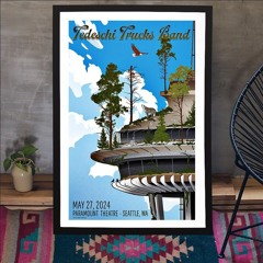 Tedeschi Trucks Band Show At Paramount Theatre In Seattle WA May 27 2024 Poster