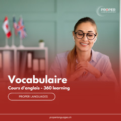 Vocabulaire - Cours d'anglais