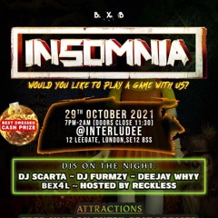 DEEJAY WHY @ #Insomina - Old & New School Afrobeats Set (29/10/21)