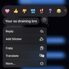 draining (eyes open)