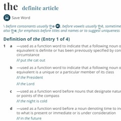 TFA Songs that start with "The"