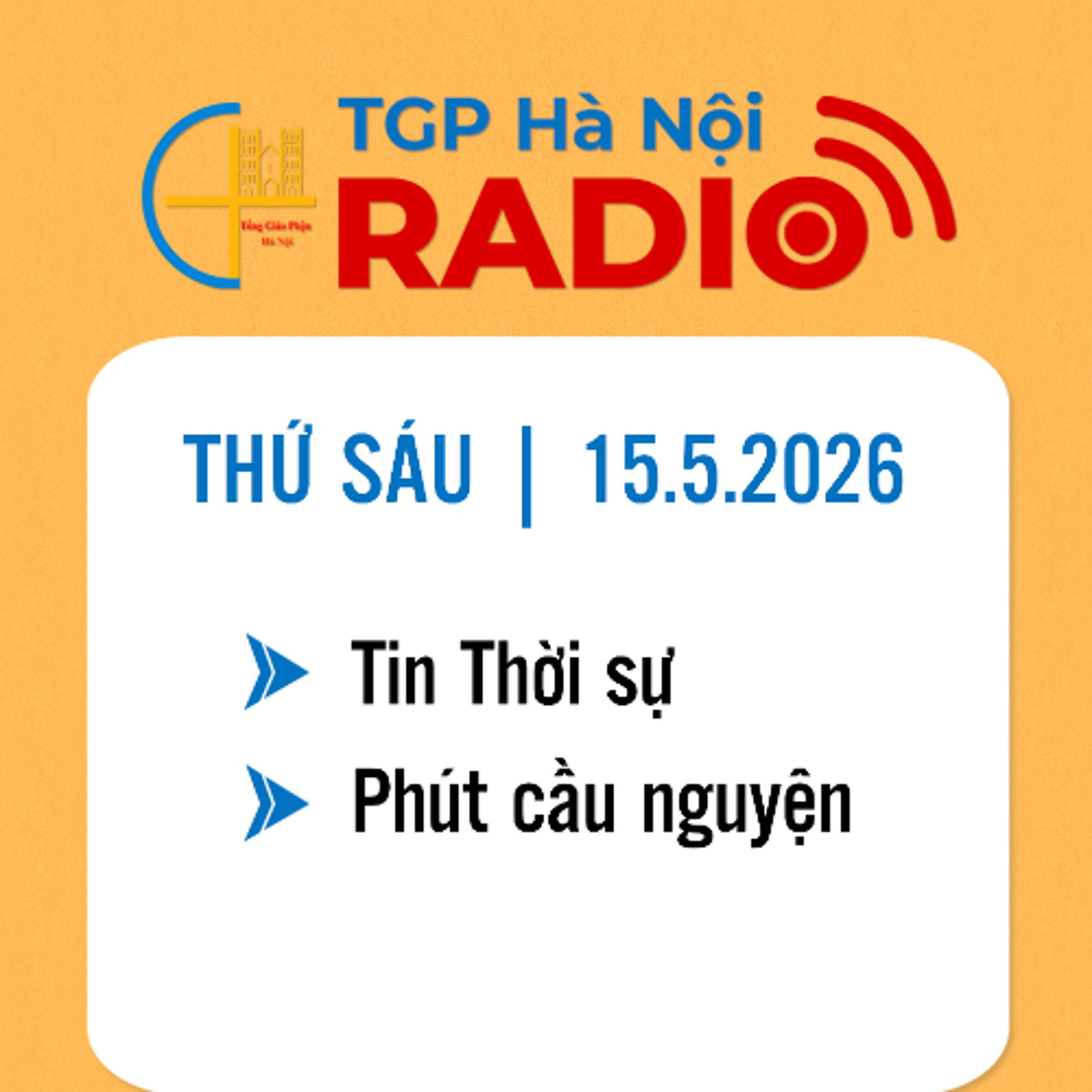 Thứ Sáu ngày 15/5/2026