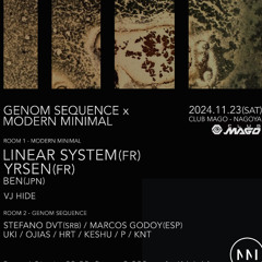 Recorded Sessions 009 - Linear System warm up set at Mago Club Nagoya - Modern Minimal (23.11.2024)