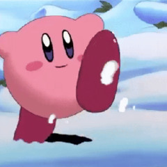 sippping pink kirby