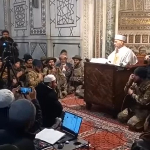 نشيد مجموعة من المجاهدين في المسجد الأموي-دمشق | شباب يرى مجده في الجهاد