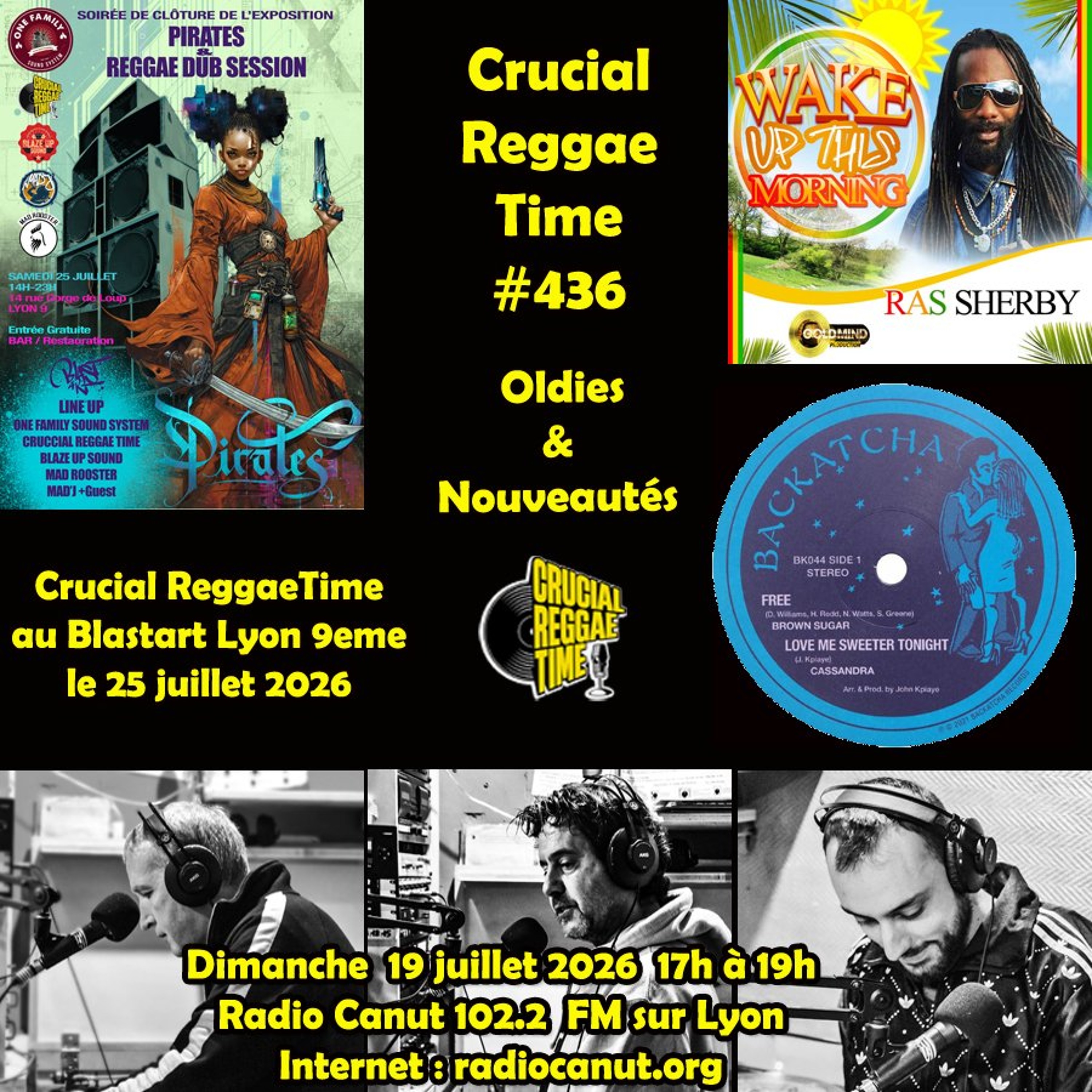 Crucial Reggae Time 436 19072026 oldies & nouveautés 2h