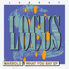 Marsolo - What You Say EP (LCS037)