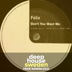 Free Download: Felix - Dont You Want Me (Bjorn Wolf Dusk till Dawn Remix)